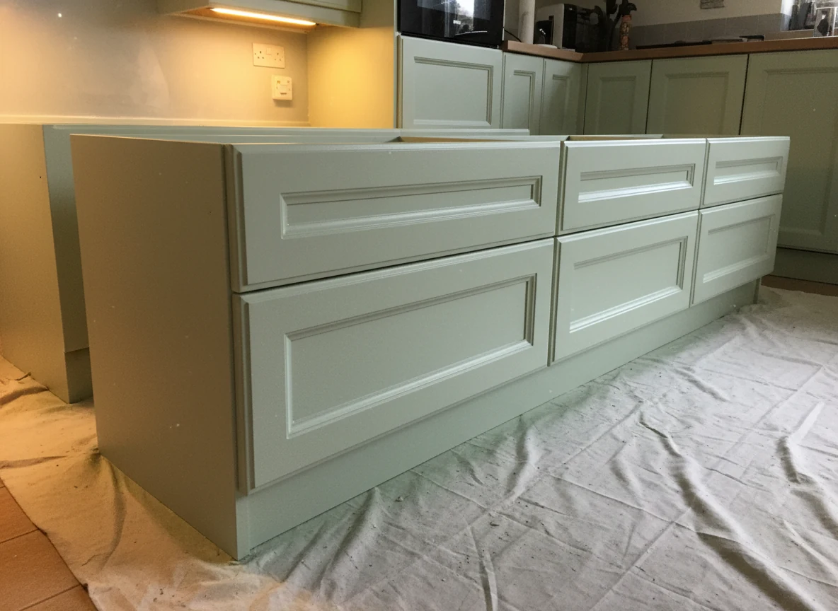 Kitchen cabinet painting in Aylesbury by Aylesbury Decorators
